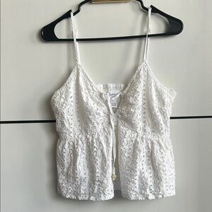 Chic White Lace Camisole